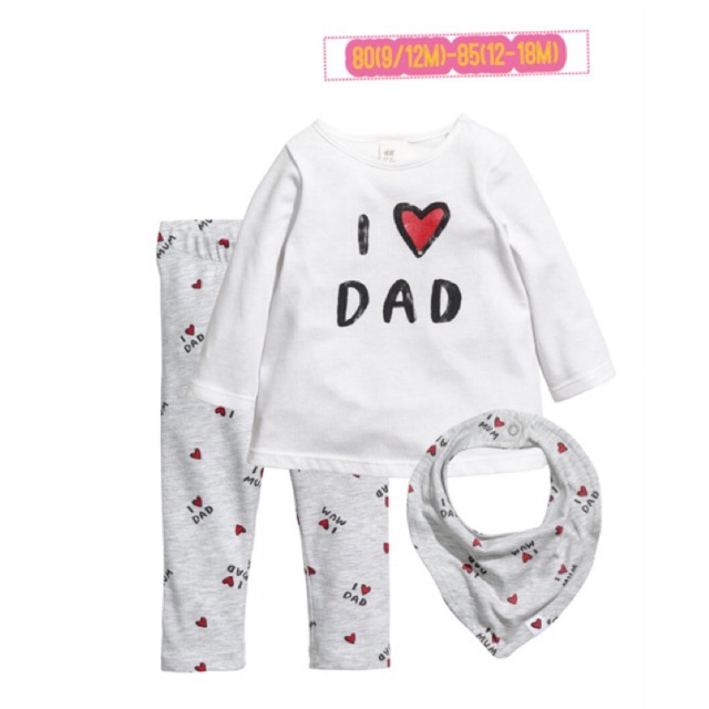 Set thu đông H&M bé gái auth