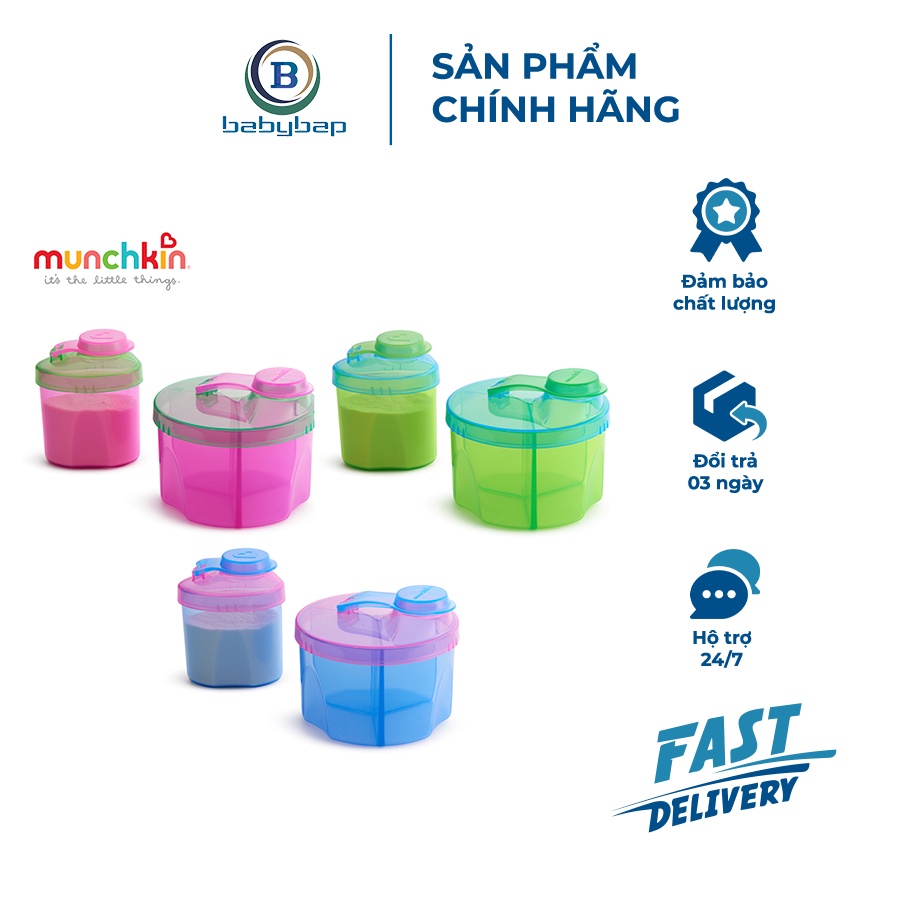 Bộ 2 Hộp Chia Sữa Munchkin Giải Pháp Hoàn Hảo Giúp Mẹ Định Lượng Chuẩn