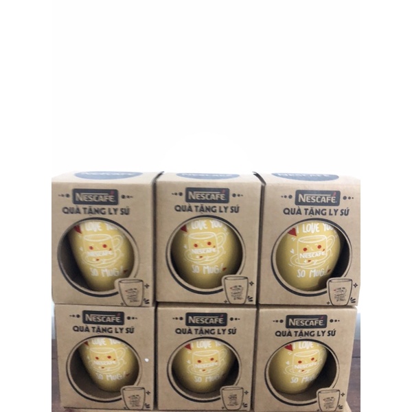 LY SỨ CAO CẤP NESCAFE I LOVE YOU TRÁI TIM BAY BAY