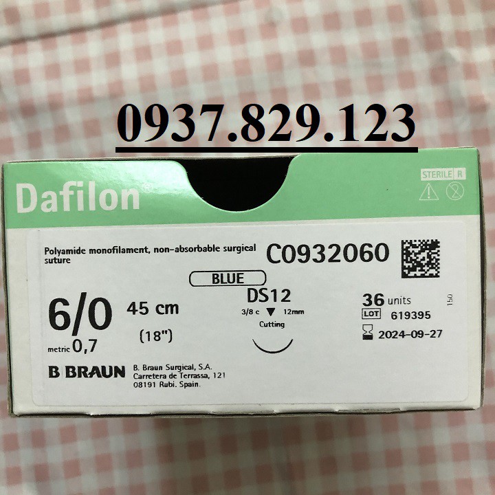 Chỉ thẩm mĩ Dafilon 6/0 37k/sợi