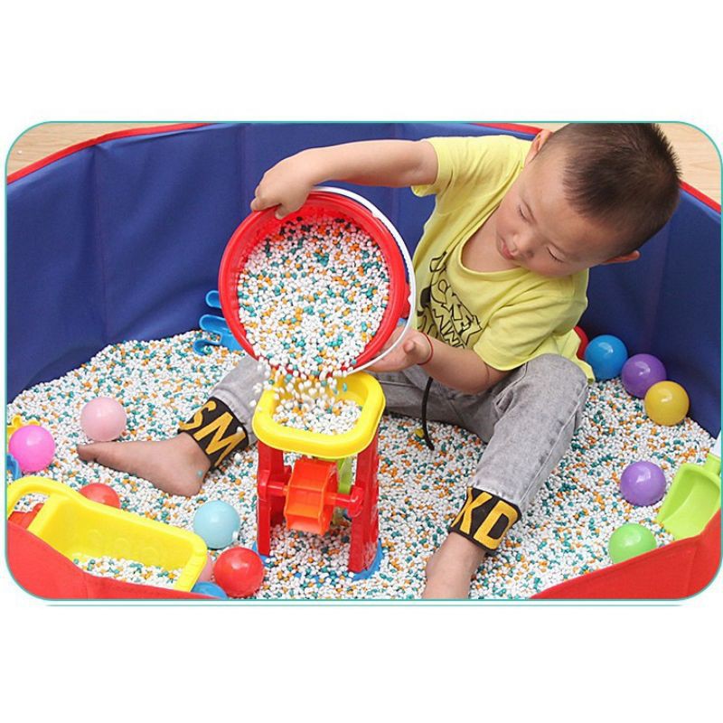 Hạt sứ 1kg, đồ chơi xúc cát cho bé