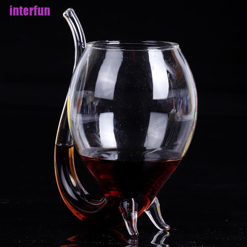 Ly Thủy Tinh Uống Rượu Whiskey Cách Nhiệt Có Tay Cầm