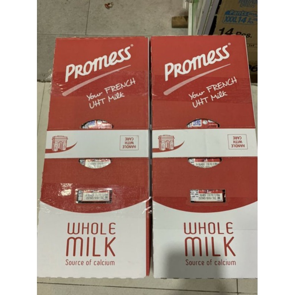 Thùng 24 hộp sữa tươi nguyên chất Promess Pháp 200ml