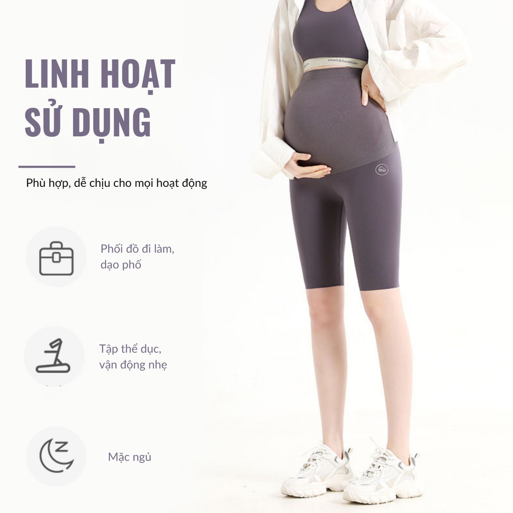 Legging bầu lửng cạp cao thể thao Silky Snugg - Không chun nới_SNU2134