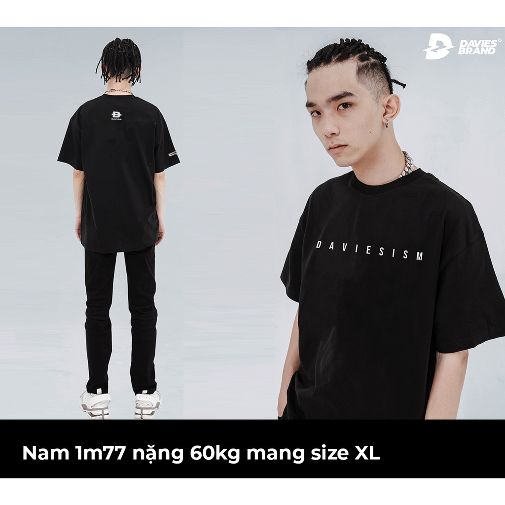 Áo phông nam nữ form rộng tay lỡ nhiều màu basic tee local brand DAVIES Daviesism| D28-T16