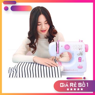 Máy may gia đình 12 kiểu may JYSM 605A và cmd 202a có vắt sổ, may lại mũi siêu tiện lợi giá ưu đãi