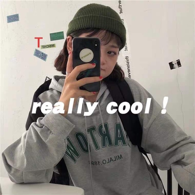 Áo hoodie BARTOW chữ ngực DTR1019