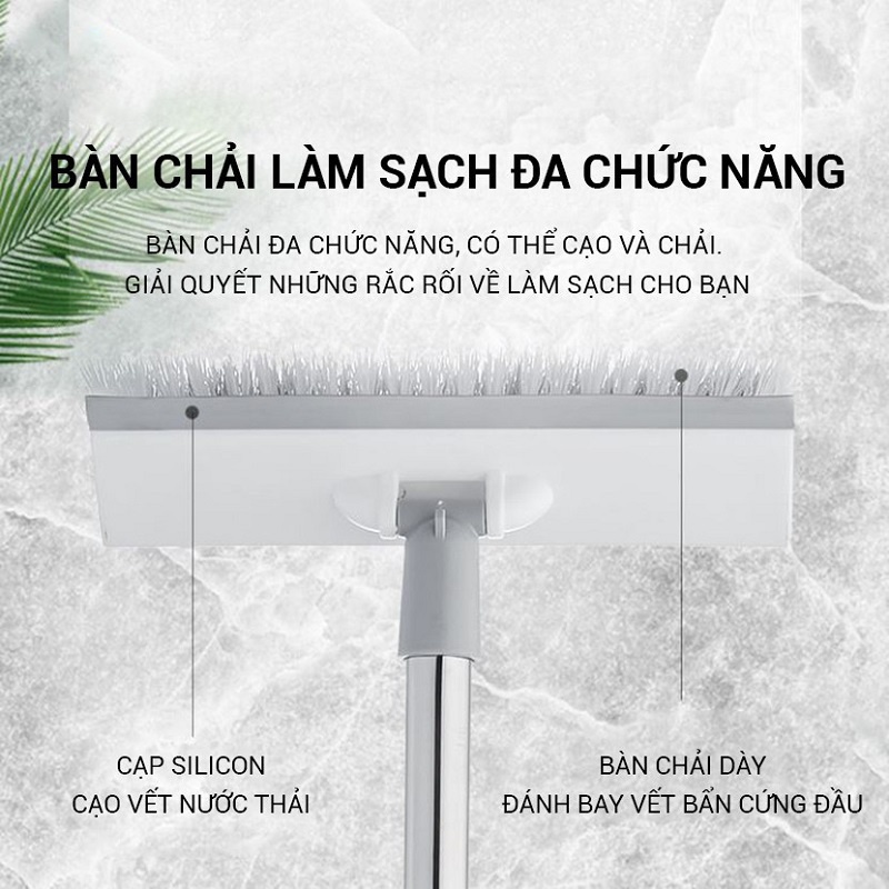 Chổi Cọ Nhà Tắm, Cọ Sàn, Cán Dài 2 In 1 Siêu Đa Năng  Cây Cọ Sàn Nhà Tắm