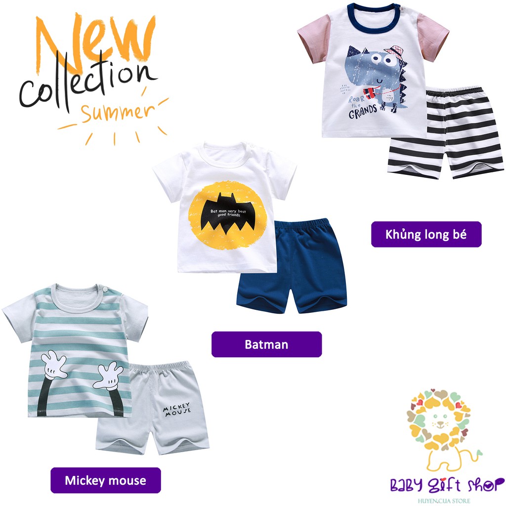 Bộ cotton cho bé mùa hè bộ cộc tay bé trai BabyCity cotton túi zip mẫu mới 2022