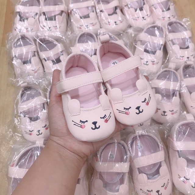 Giày tập đi thỏ hồng