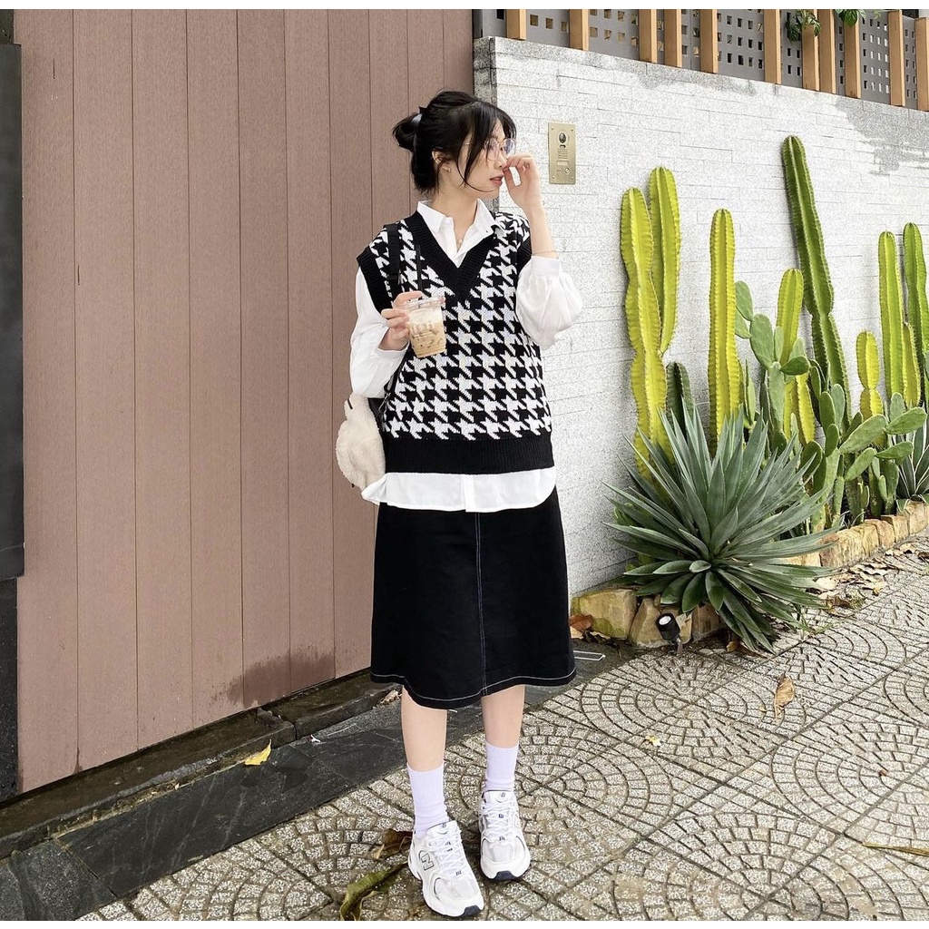 Chân Váy Jean Chỉ Nổi PEONYB Nữ [FREESHIP] 🌸 Đầm mini dáng suông, jeans bò cạp cao xẻ sau lưng đẹp cá tính Ulzzang 🌸 | BigBuy360 - bigbuy360.vn