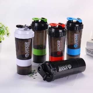 Bình Nước Thể Thao Đựng Nước Shaker Tập Gym 3 Ngăn Tiện Dụng