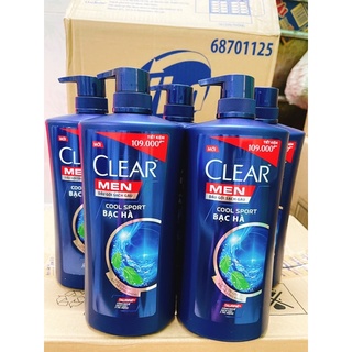 Dầu gội clear men cool sport bạc hà 900ml