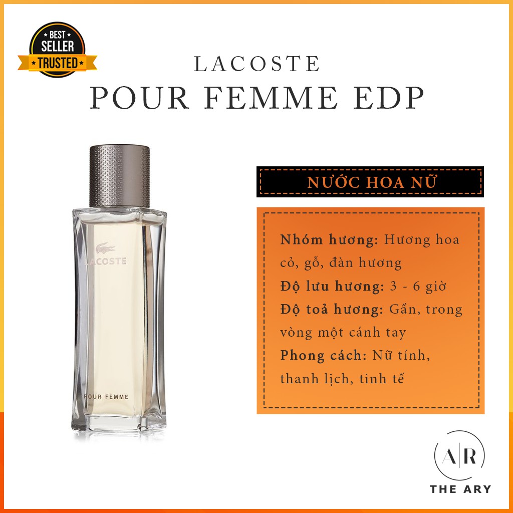 The Ary - Nước Hoa Nữ Lacoste Pour Femme EDP