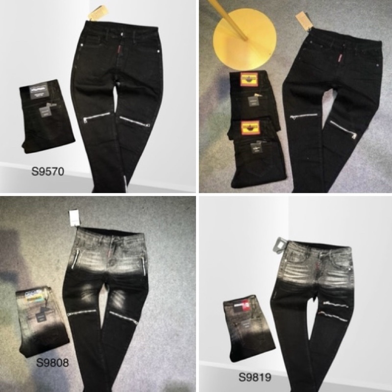 Quần jeans thời trang nam có hoạ tiết khéo khoá, Quần bò phong cách trẻ trung năng động btshop từ 28 đến 32