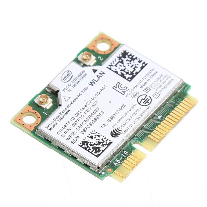 Card Không Dây Mini Kết Nối Bluetooth 4.0 Pci-E Cho Intel 7260 Ac Dell 7260hmw