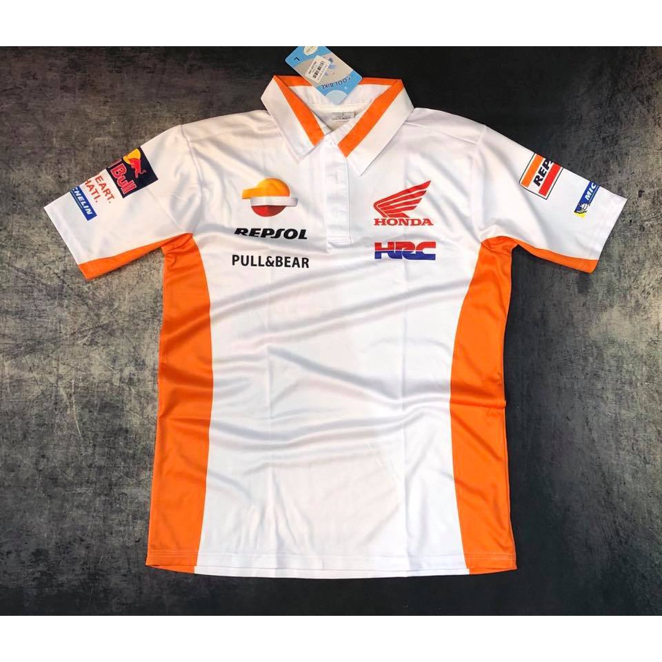 [ T-Shirt Racing] Áo Thun HONDA TRẮNG SIÊU ĐẸP 4D-in nhiệt