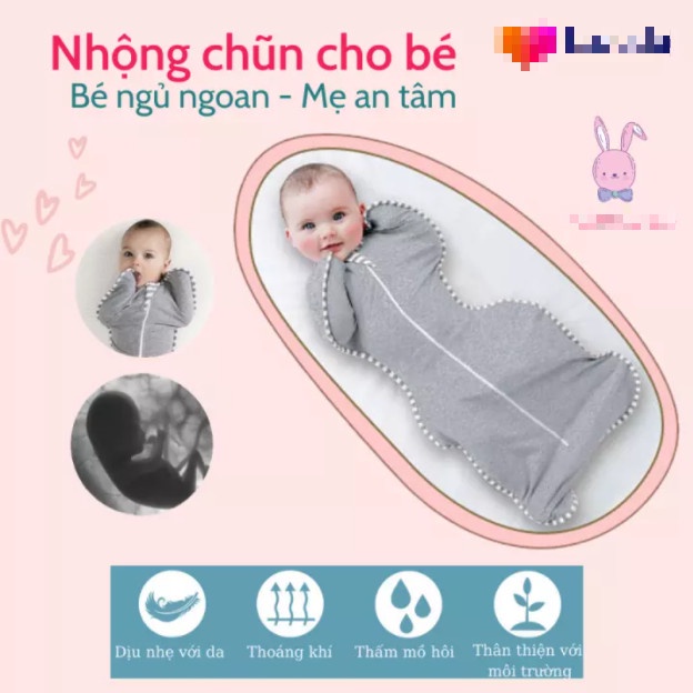 Nhộng Chũn Giúp Bé Ngủ Ngon Tránh Giật Mình , Ủ chũn cho bé