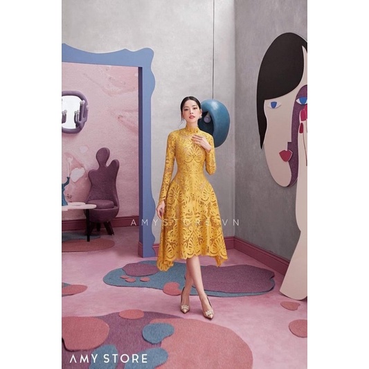 Thanh lý used-Váy xinh Amy Store auth size M