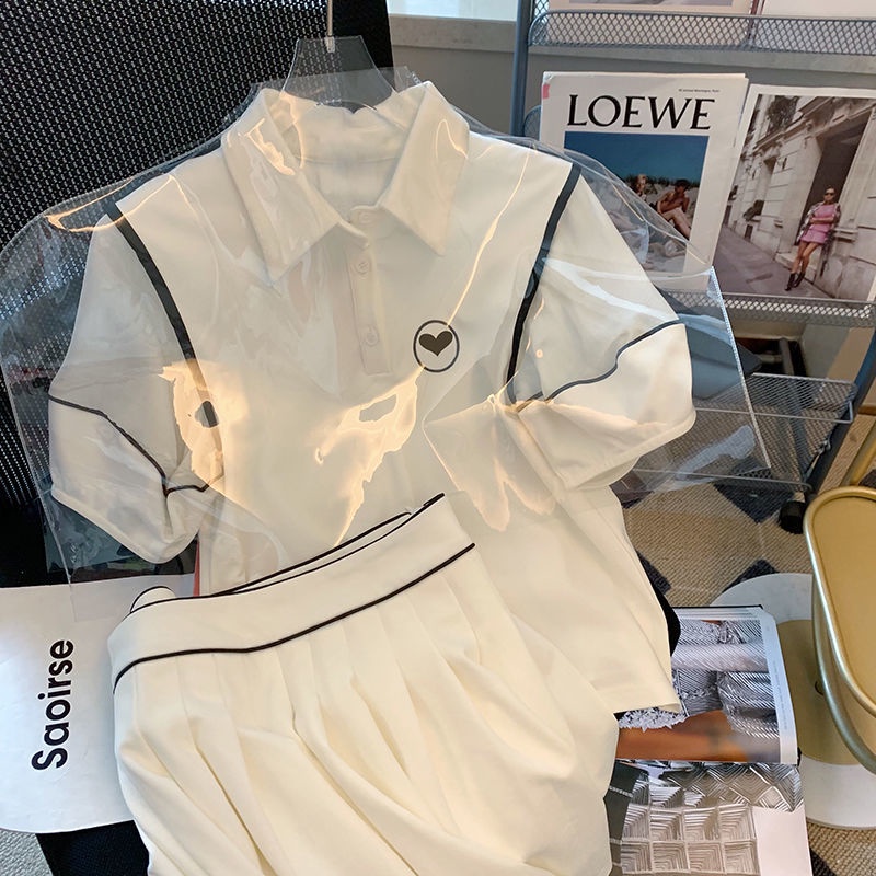 Bộ Đồng Phục Học Sinh Hai Mảnh Thời Trang Mùa Hè Cho Nữ