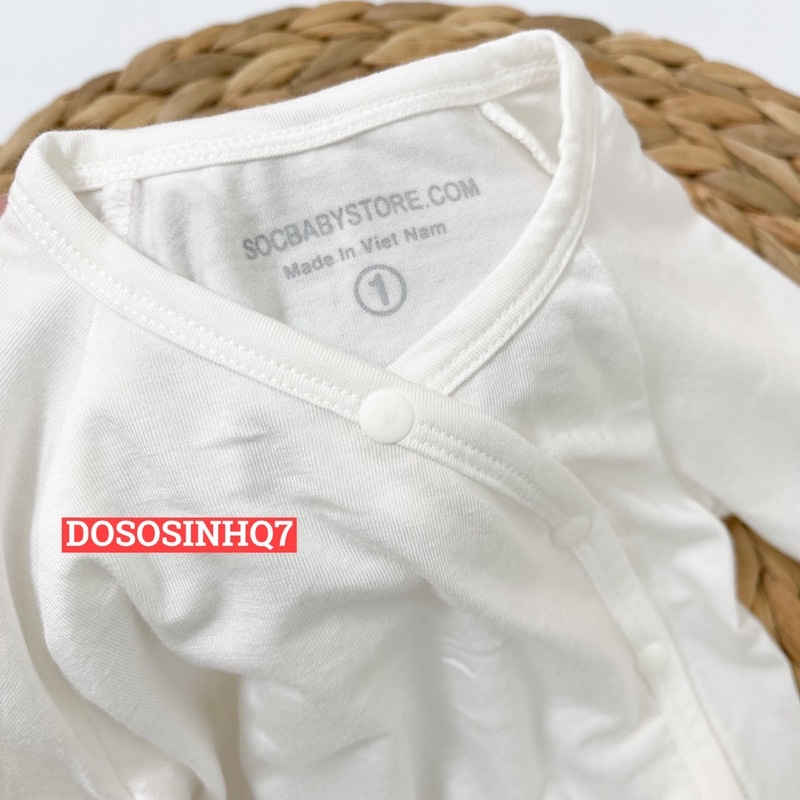 Áo sơ sinh cho bé vải sợi tre cao cấp