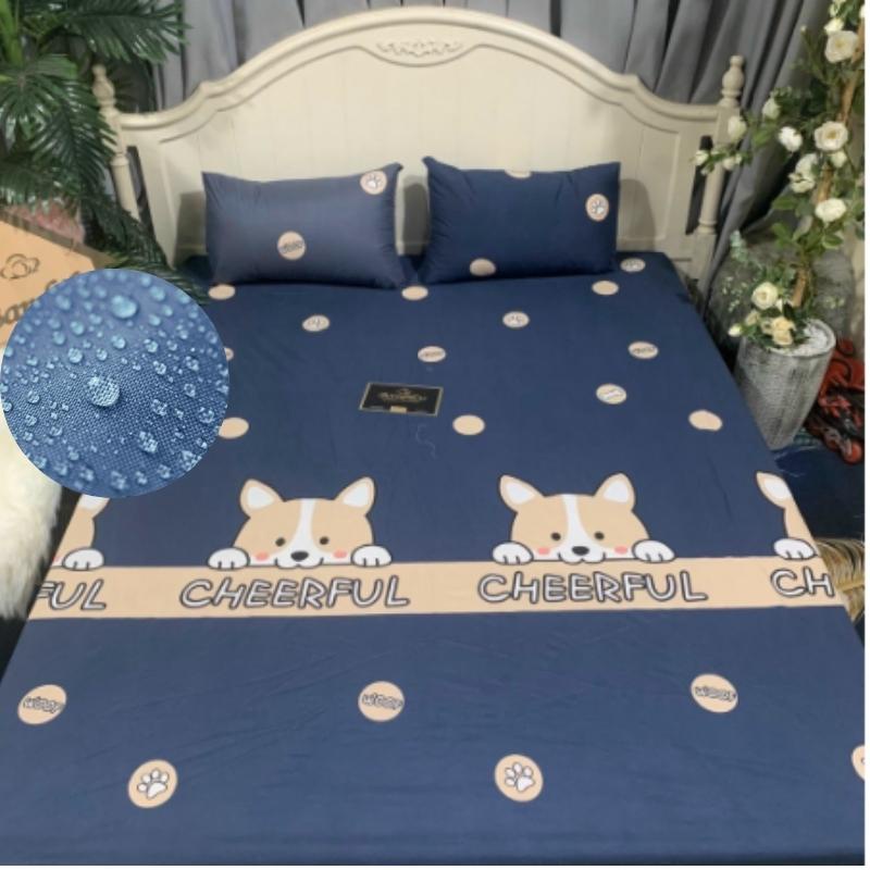 Ga chống thấm cotton ga chống thấm nước cho bé không nóng bí không ồn đệm dày 15-20cm