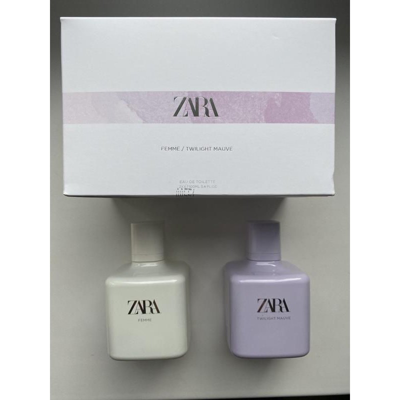 Set 2 chai nước hoa Zara Twilight Mauve +Femme 100ml