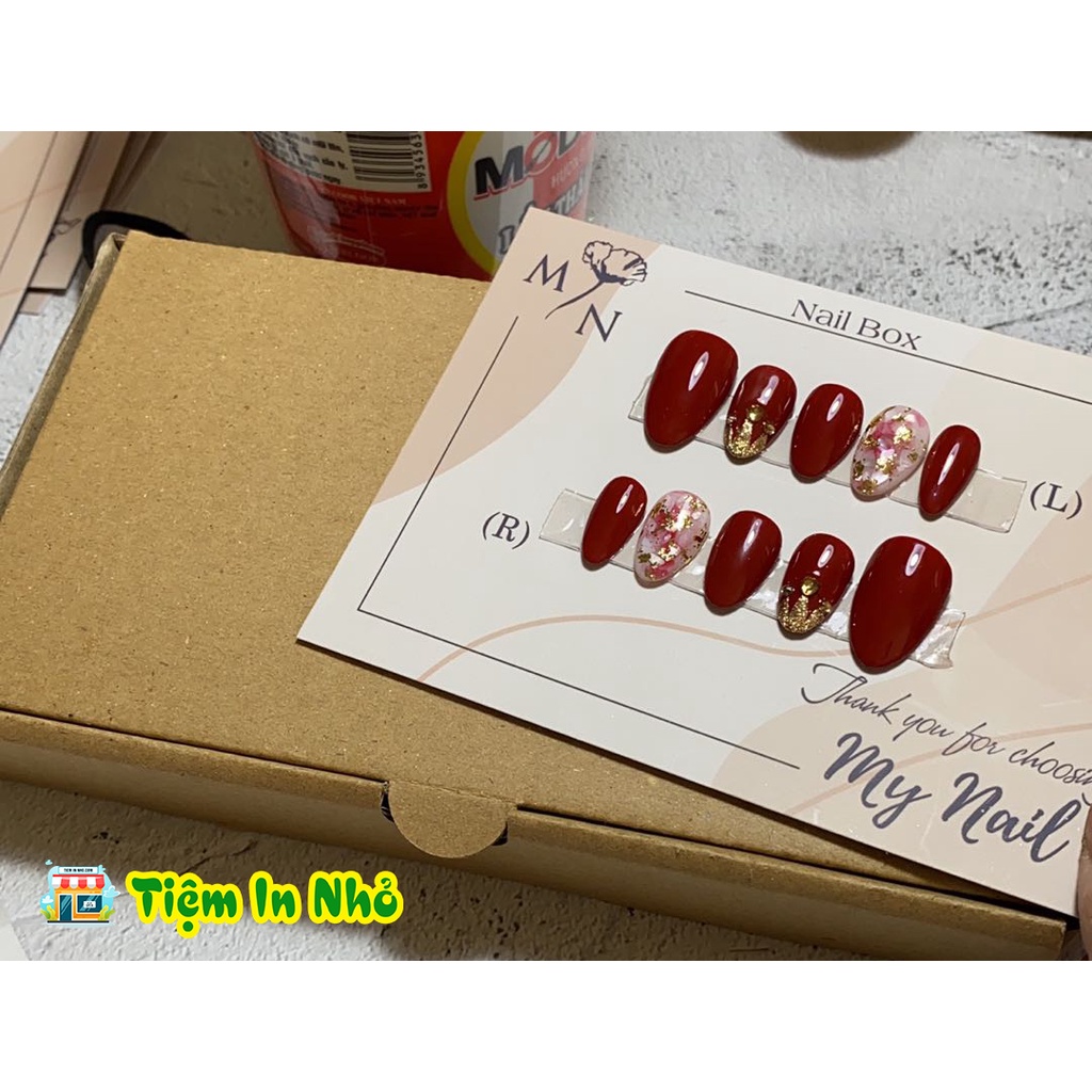 Bìa nail 9*14cm - Thiết kế miễn phí theo yêu cầu