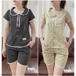 Set đồ đùi mặc nhà vải Kate thô( lụa) thoáng mát