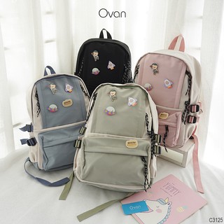 Balo vải kèm sticker 0221 - ovan.vn