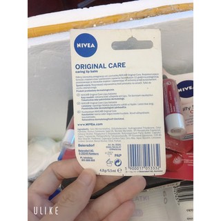 Son dưỡng môi nivea không màu