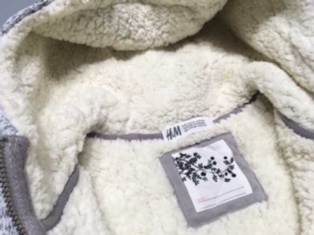 Áo khoác nỉ H&M lót lông cừu