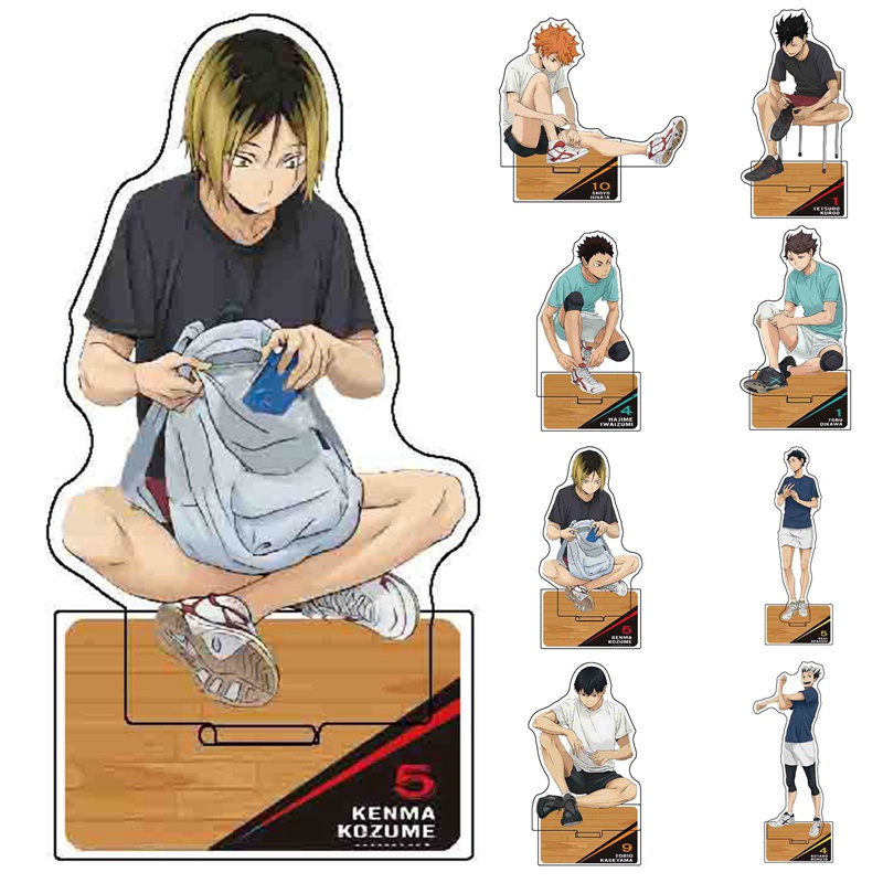 Mô hình nhân vật anime Haikyuu bằng acrylic có giá đỡ trưng bày độc đáo