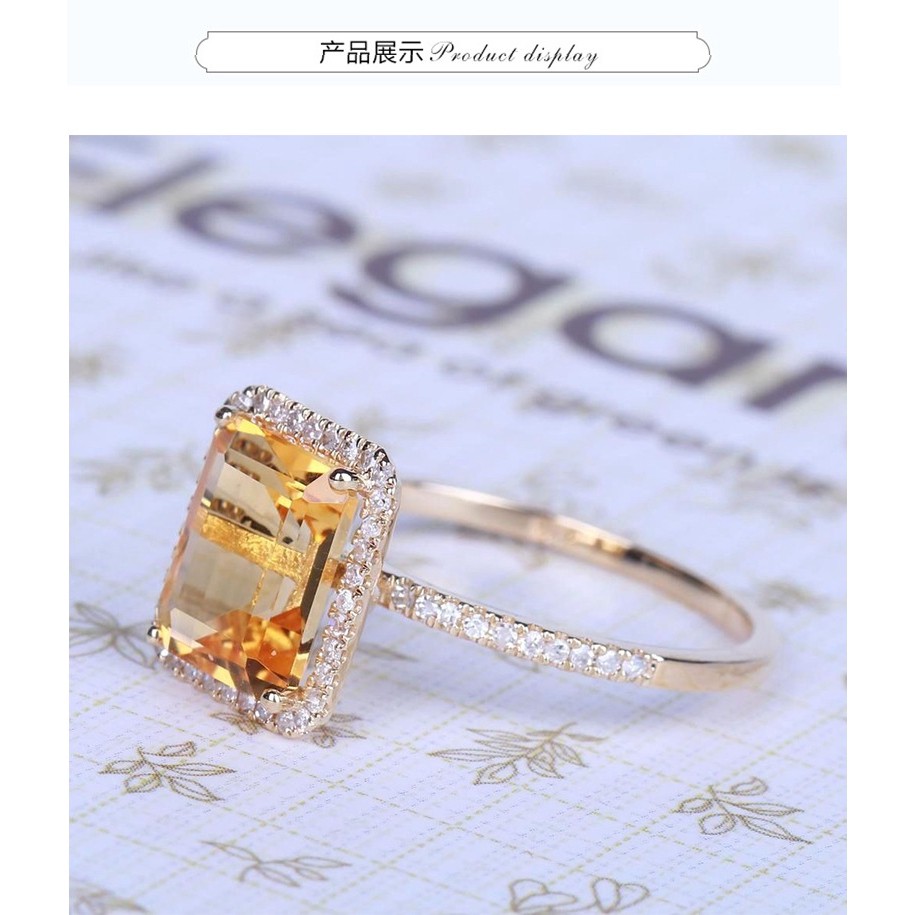 Nhẫn đeo tay kim loại đính đá thời trang dành cho nữ