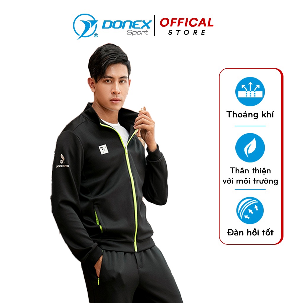 Áo Thể Thao Nam DONEX PRO Form Chuẩn, Kiểu Dáng Thể Thao, In Phản Quang Bền Màu, Không Nhăn Nhàu, Logo Trên Ngực MDE-244