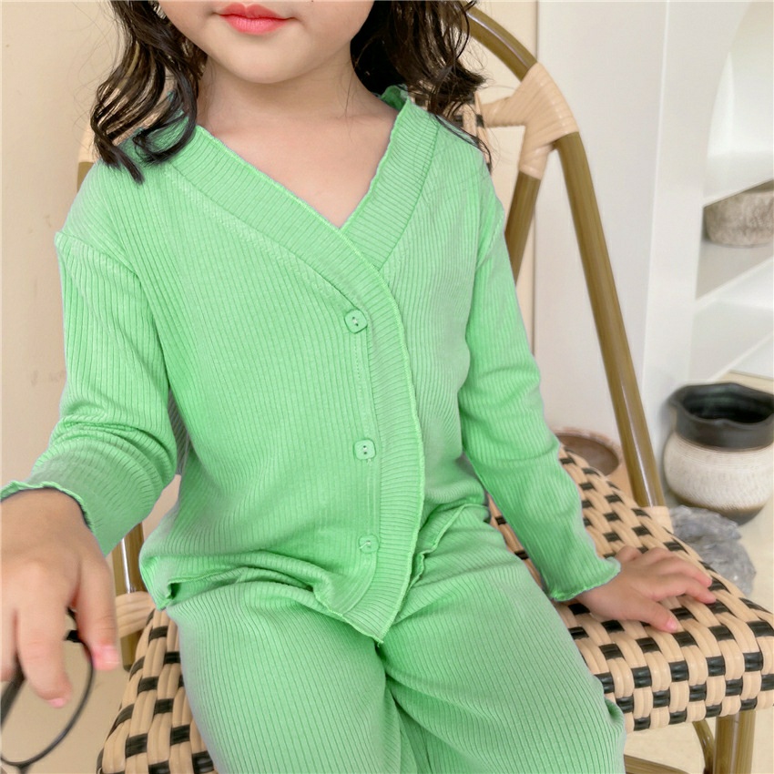 Bộ dài tay bé gái tăm lạnh chấm bi , bộ thu đông bé gái mềm đẹp dễ thương 8 -20kg