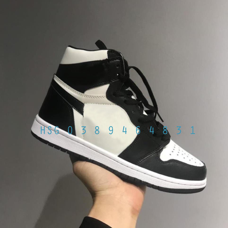 Giày thể thao sneaker J đen trắng đen cao, đen trắng thấp hottrend 2021