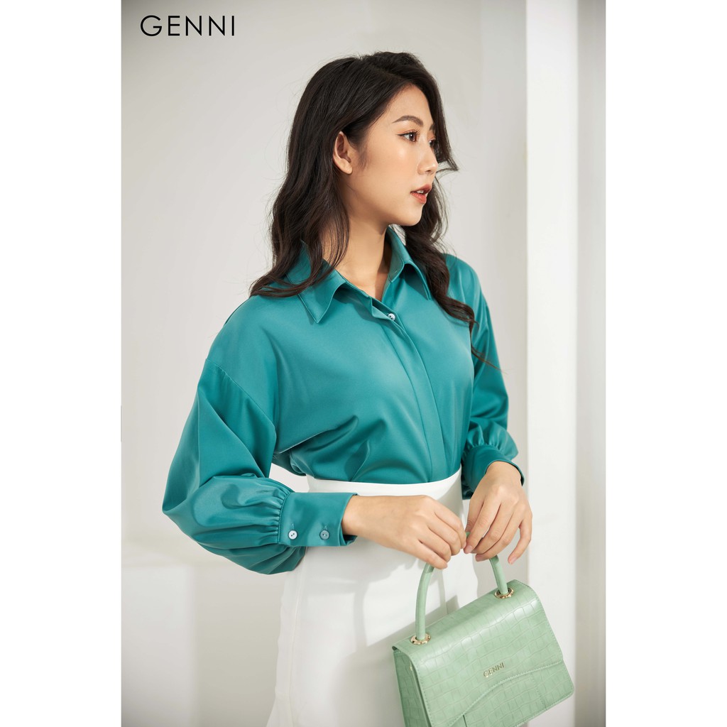 [Mã FAMALLT5 giảm 15% đơn 150k] Áo sơ mi lụa GA011 - Genni