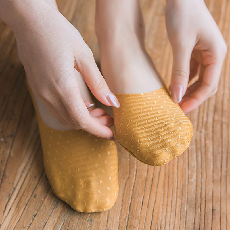Tất lười nữ Có Tất Là Có Tất chất cotton silk họa tiết thêu chấm bi chống tuột gót - LS2