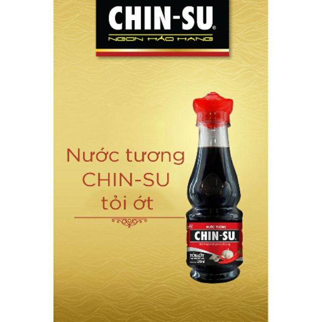 nước tương chinsu tỏi ớt chai 250ml