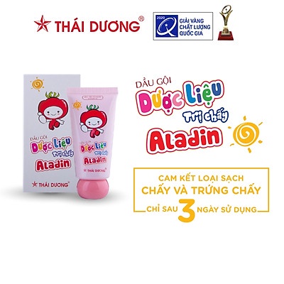 Dầu gội dược liệu diệt chấy cho bé Aladin Thái Dương (30g)