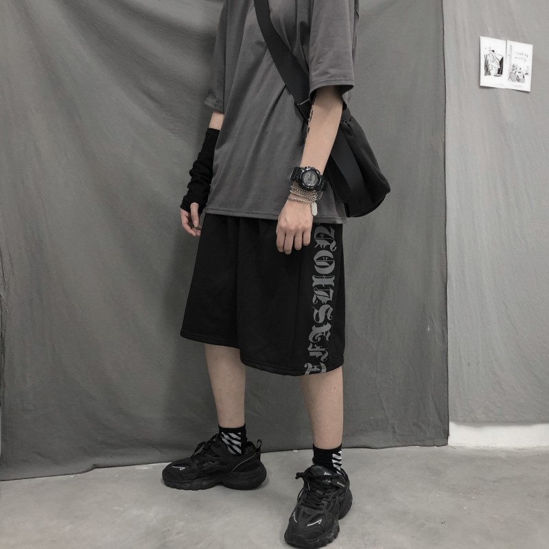 [QUÀ TẶNG LÀ  ĐÔI TẤT BẠN NHÉ] Quần short nam unisex ống rộng siêu hot 2021, quần đùi nam mặc nhà, đi chơi màu đen | BigBuy360 - bigbuy360.vn