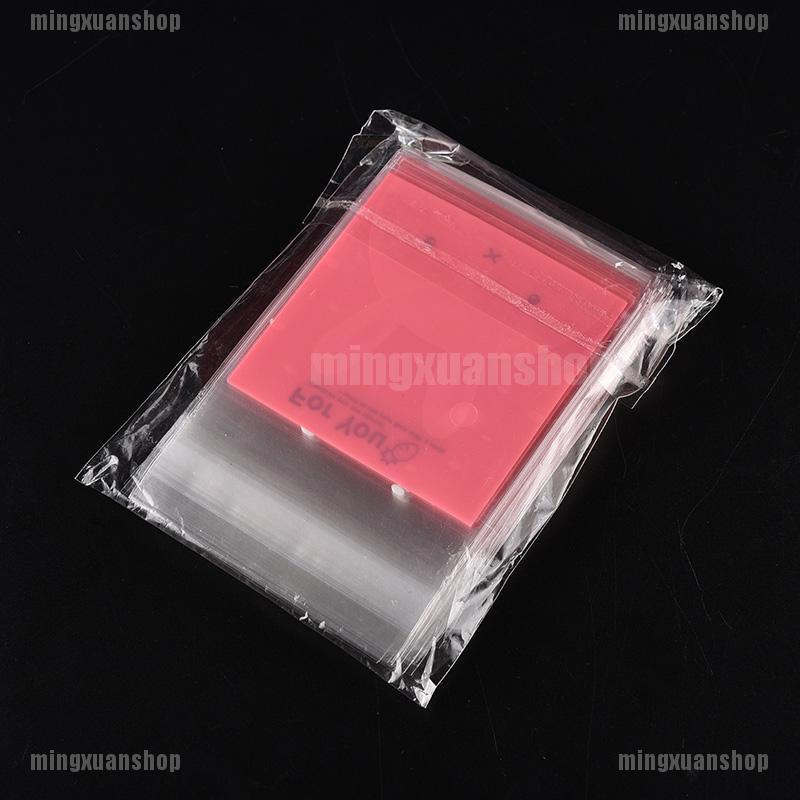 Set 100 Túi Nhựa Bóng Kính Đựng Bánh Kẹo In Họa Tiết Thỏ Đáng Yêu