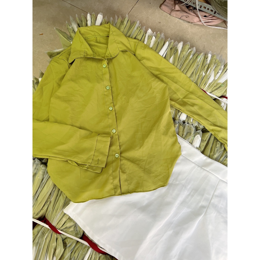 (MIỄN PHÍSHIP 2022) Set tiểu thư Hàn Quốc, Set chân váy chữ A,set bộ nữ áo sơ mi mặc đi chơi, áo sơ mi màu xanh hottrend