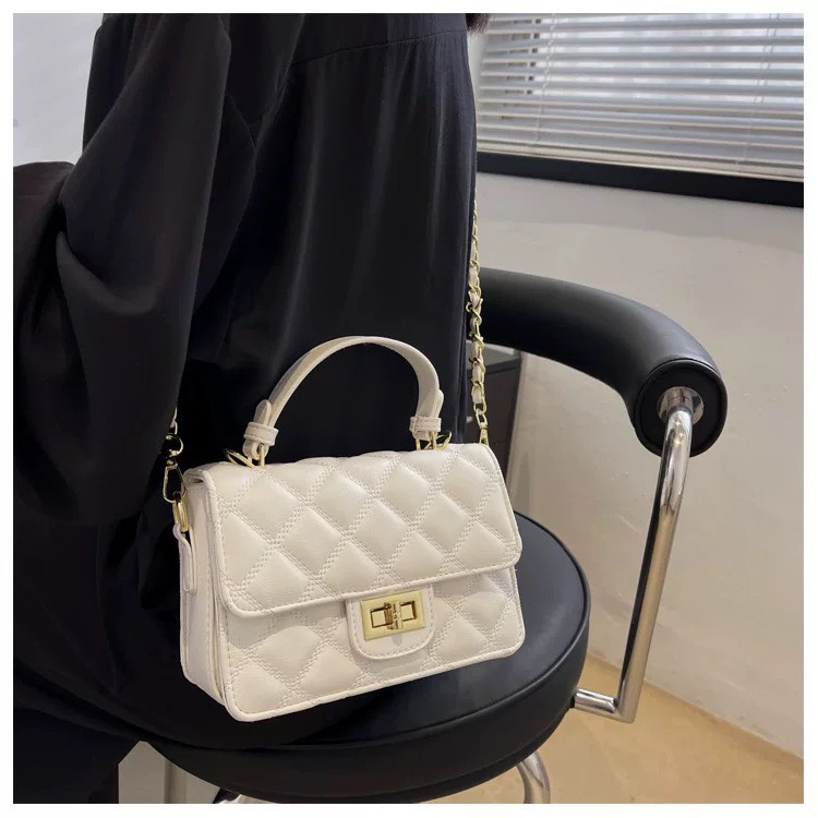 Túi xách nữ đeo vai đeo chéo xách tay trần chỉ sang chảnh form cứng cáp hàng QC 5003 có ảnh thật