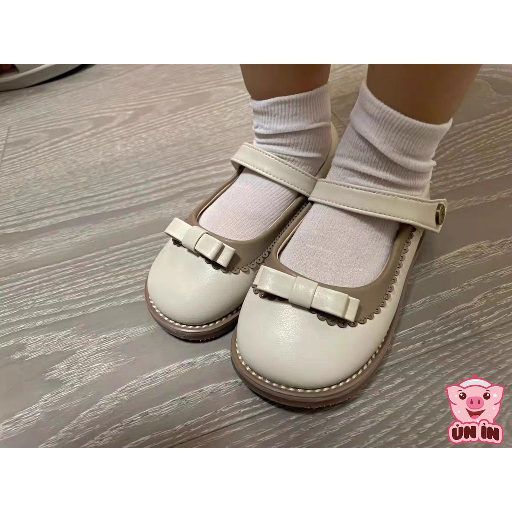 Giày bệt cho bé, Giày búp bê chất da PU mềm nhẹ êm chân phối Nơ đáng yêu 2 màu xinh xắn cho bé gái từ 1-5 tuổi YN876