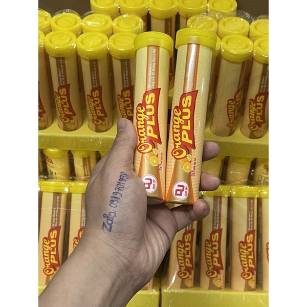 Viên sủi vitamin c hương cam ngon tuyệt tuýp 20 viên nhiều mẫu mới