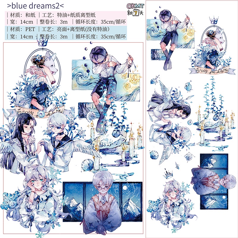 Washi tape blue dream