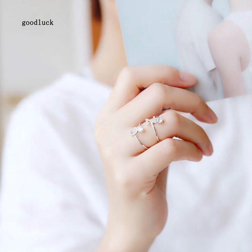 Nhẫn Nữ Mặt Chữ Cái C3  B18