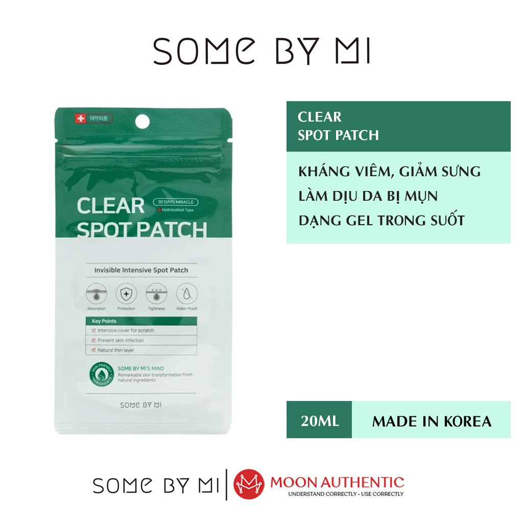 Miếng Dán Mụn Some By Mi 30 Days Miracle Clear Spot Patch (18 pcs)